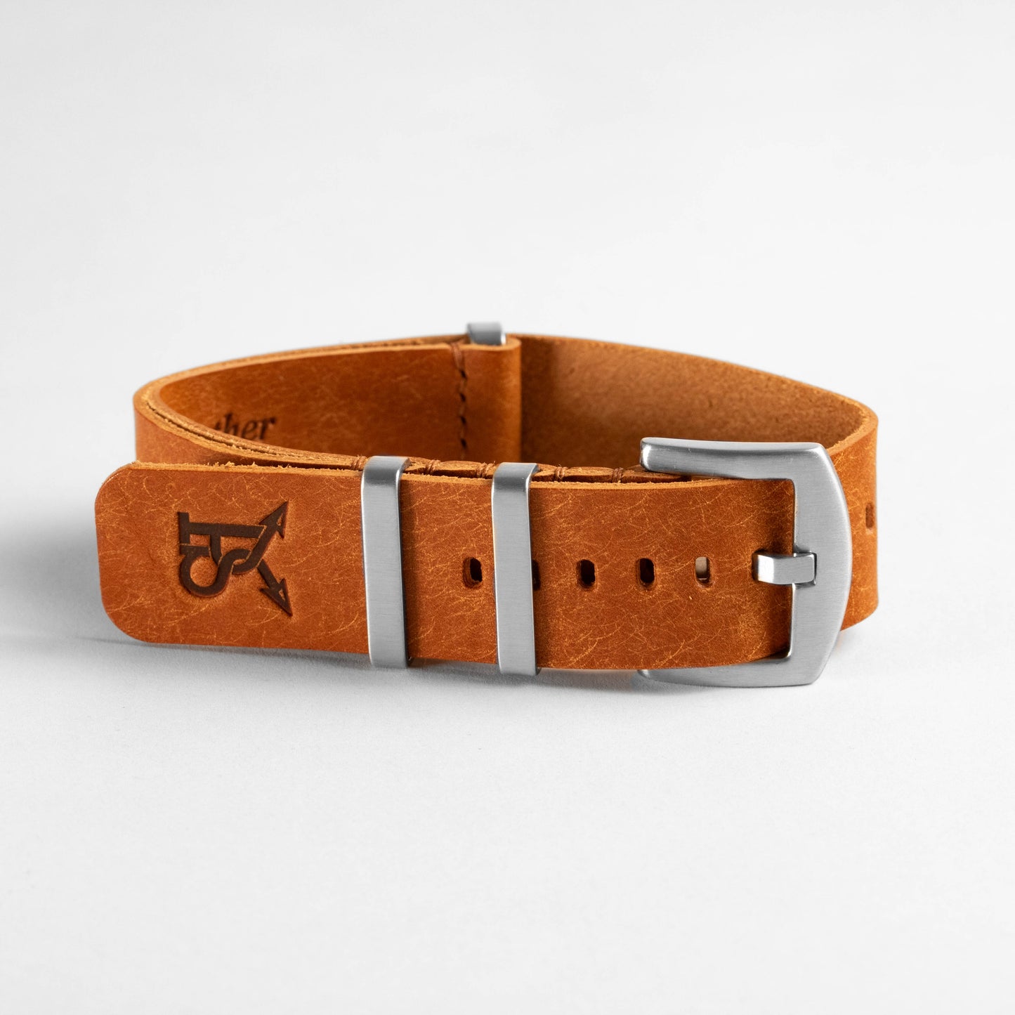 Military Leather Strap Light Brown