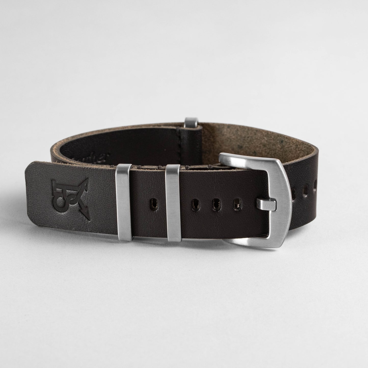 Military Leather Strap Black