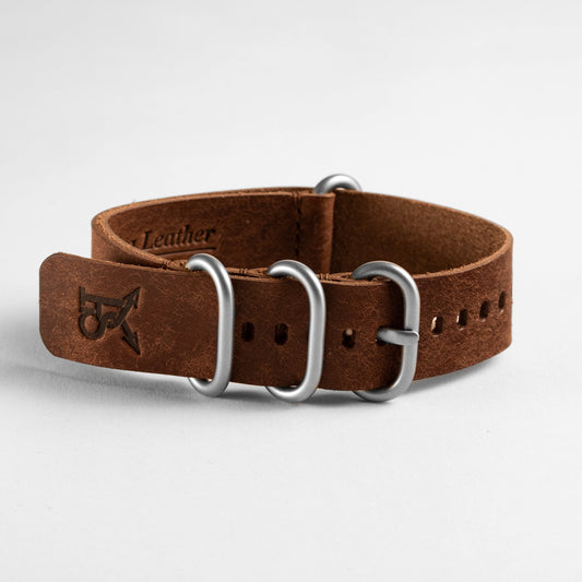 Military ZULU Strap Dark Brown