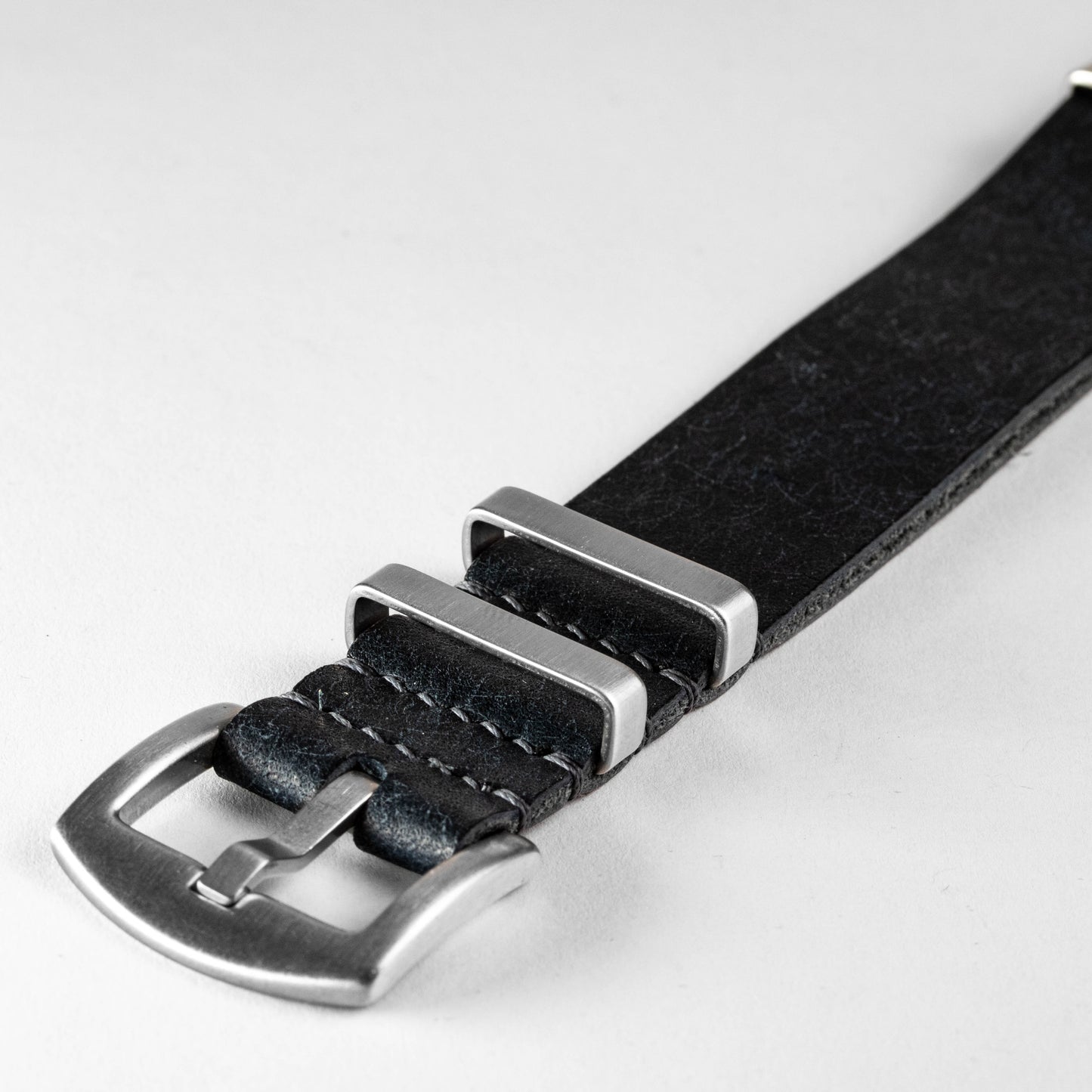 Military Leather Strap Indigo