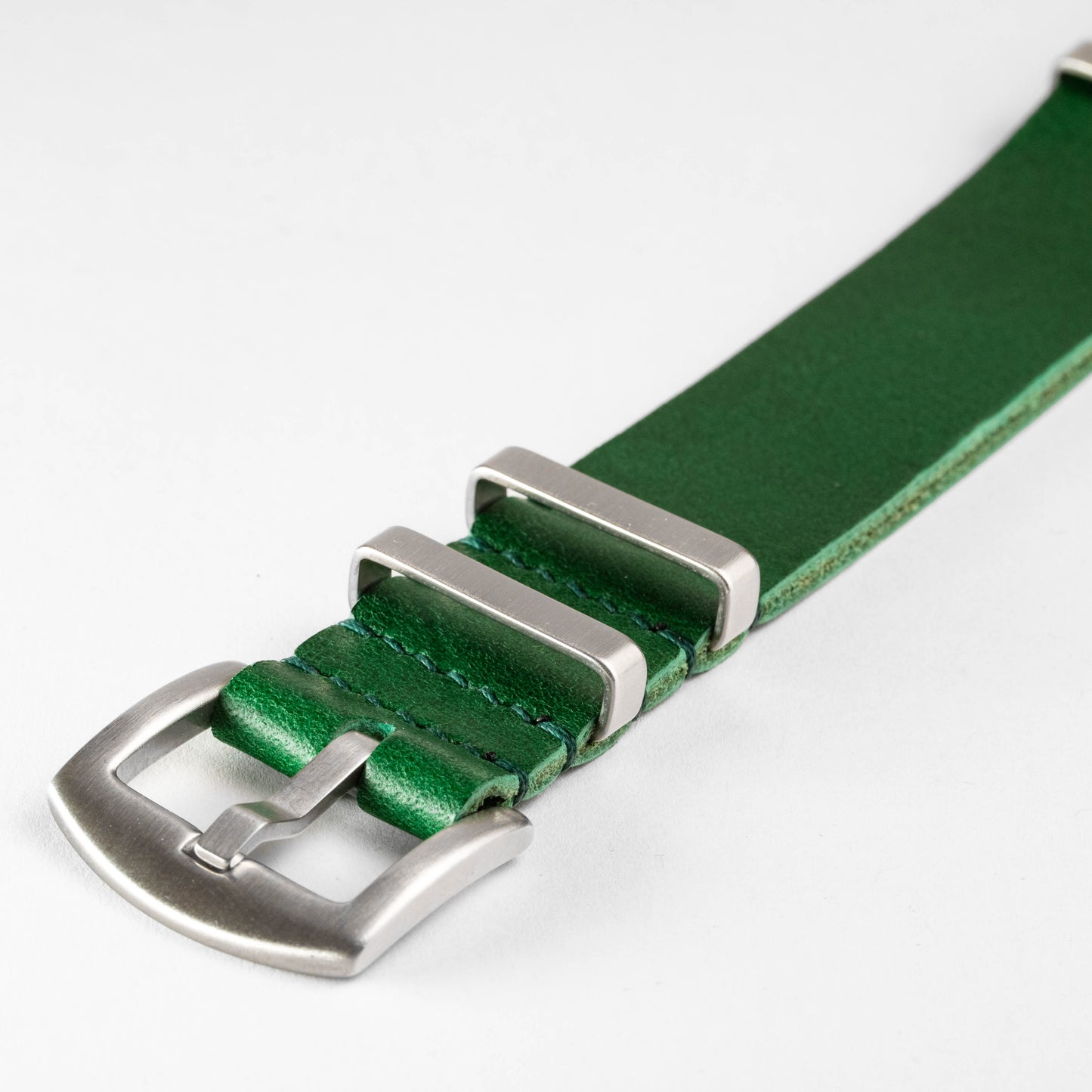 Military Leather Strap Green