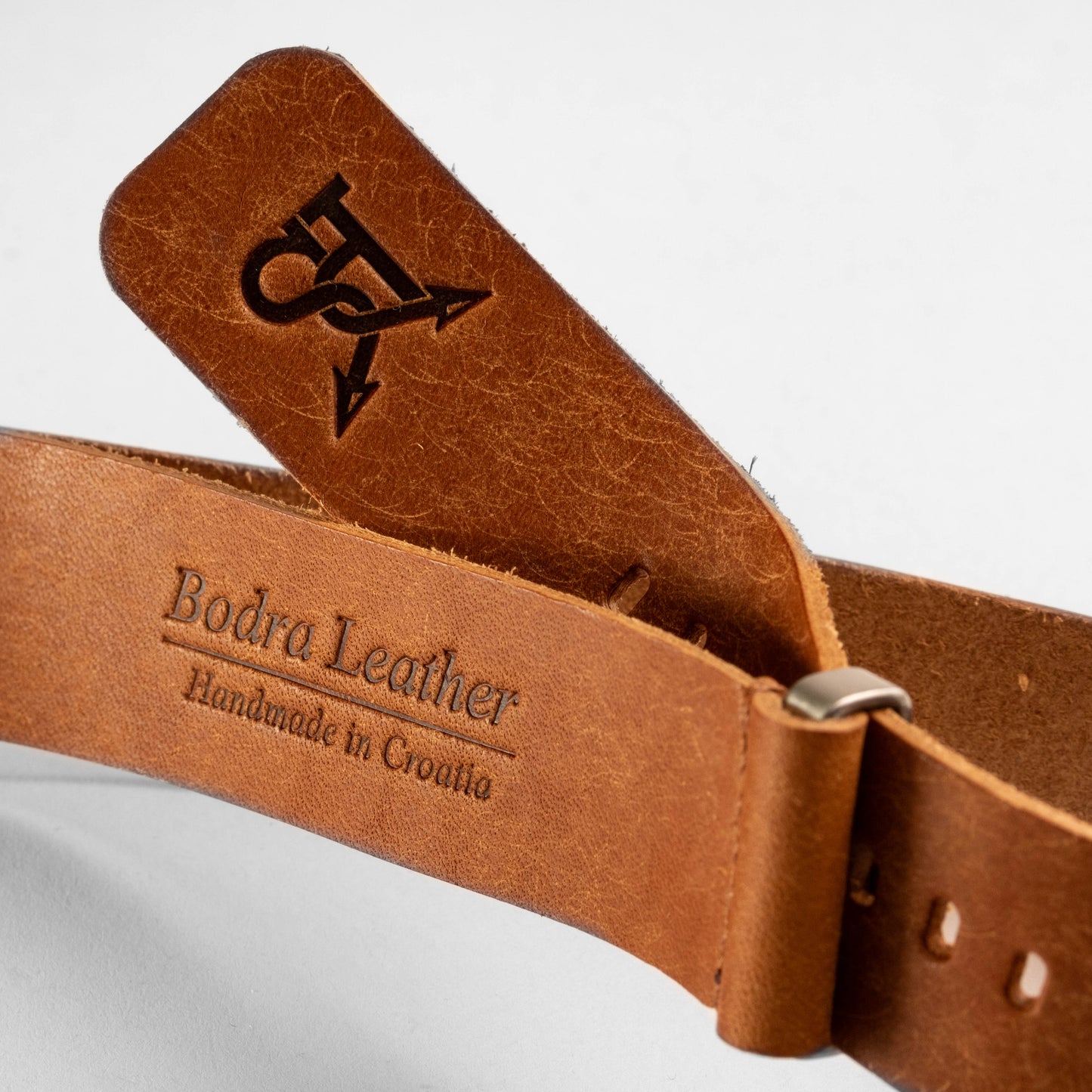 Military Leather Strap Light Brown