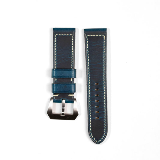 Panerai style Leather strap Blue