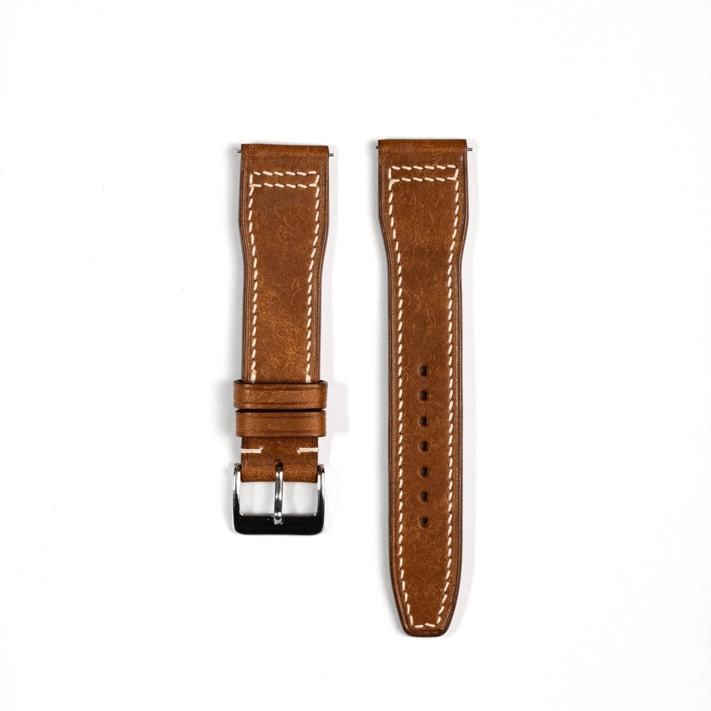 Pilot style Leather Strap Tobaco